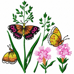 Butterfly Embroidery Design 4